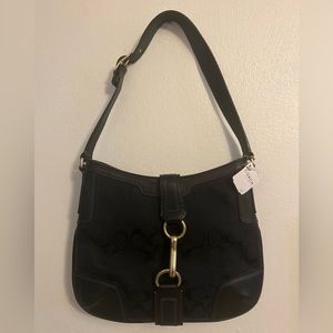 NWT BLACK COACH SHOULDER BAG